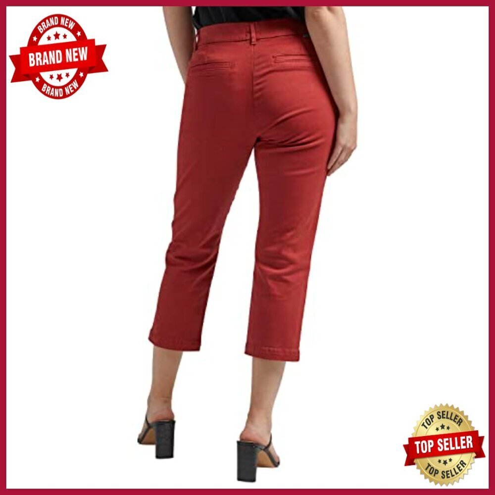 Mid Rise Pull-On Capri Pants, Cotton Blend, 24" Inseam, 4 Pockets - Picture 3 of 5